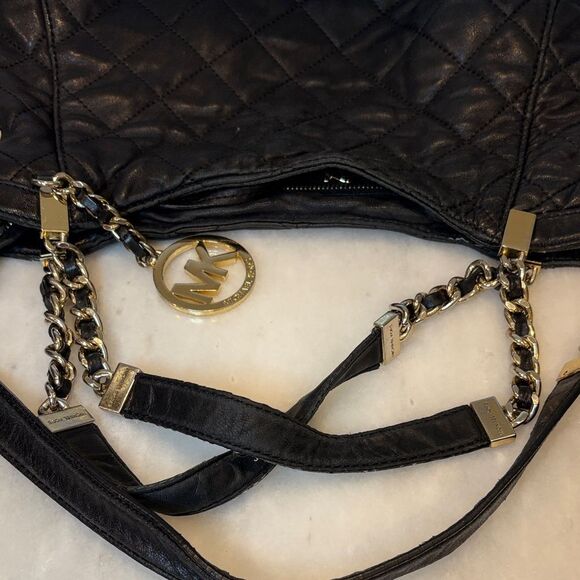 Michael Kors Susannah Quilted Lamb Leather Shoulder Bag Satchel - HTF - Picture 16 of 16